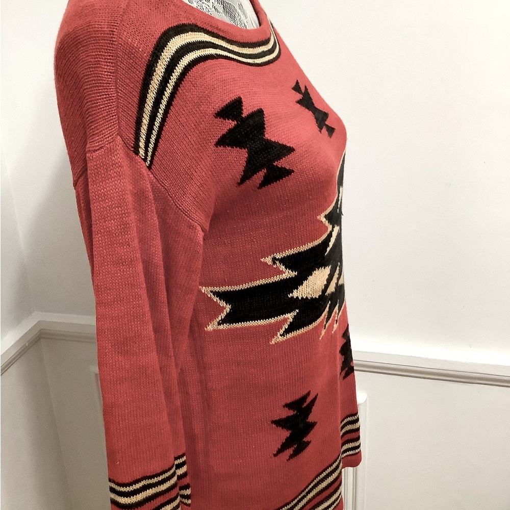 FASHIONABLE AZTEC DESIGN SWEATER - Picture 3 of 5